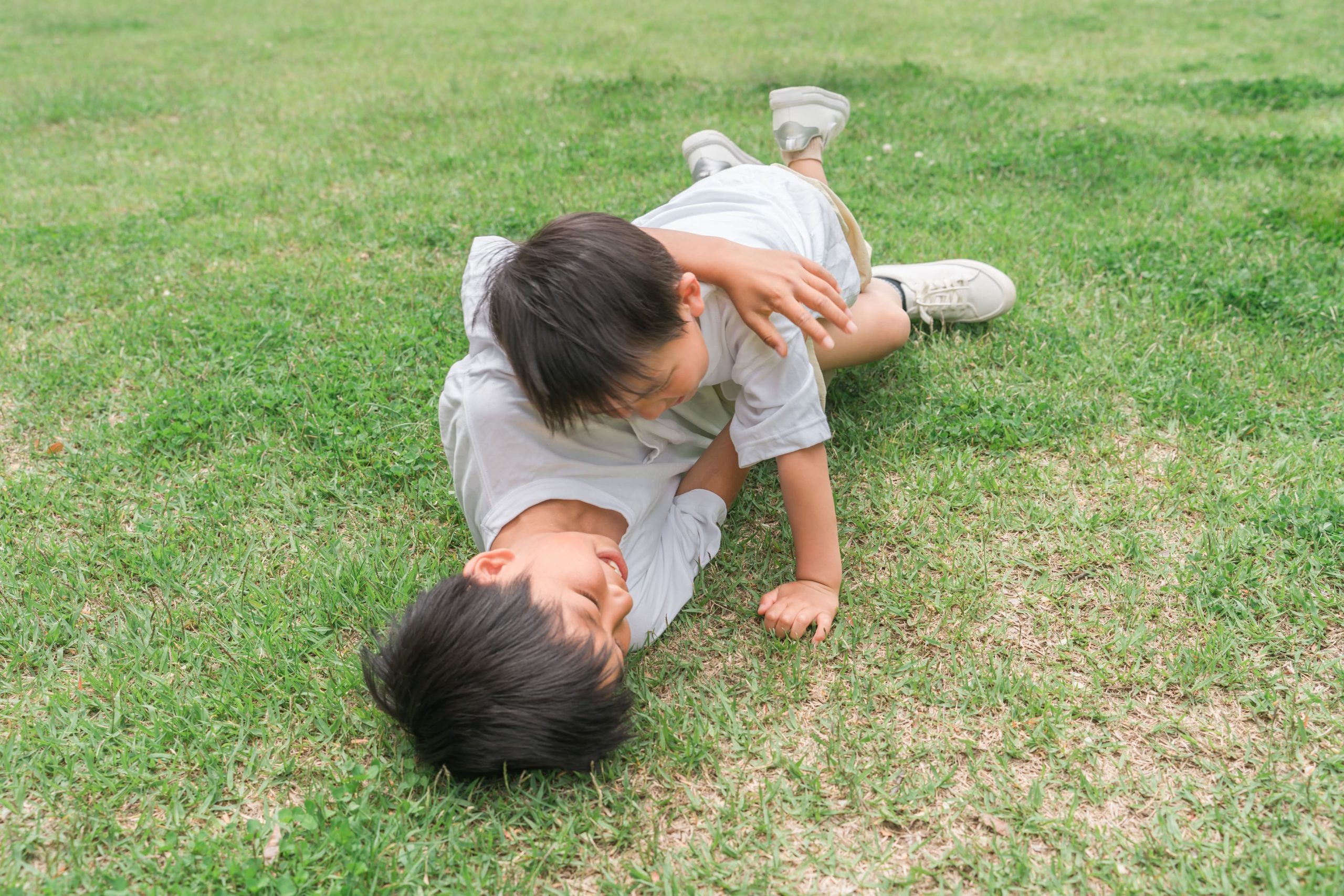 学童の男の子